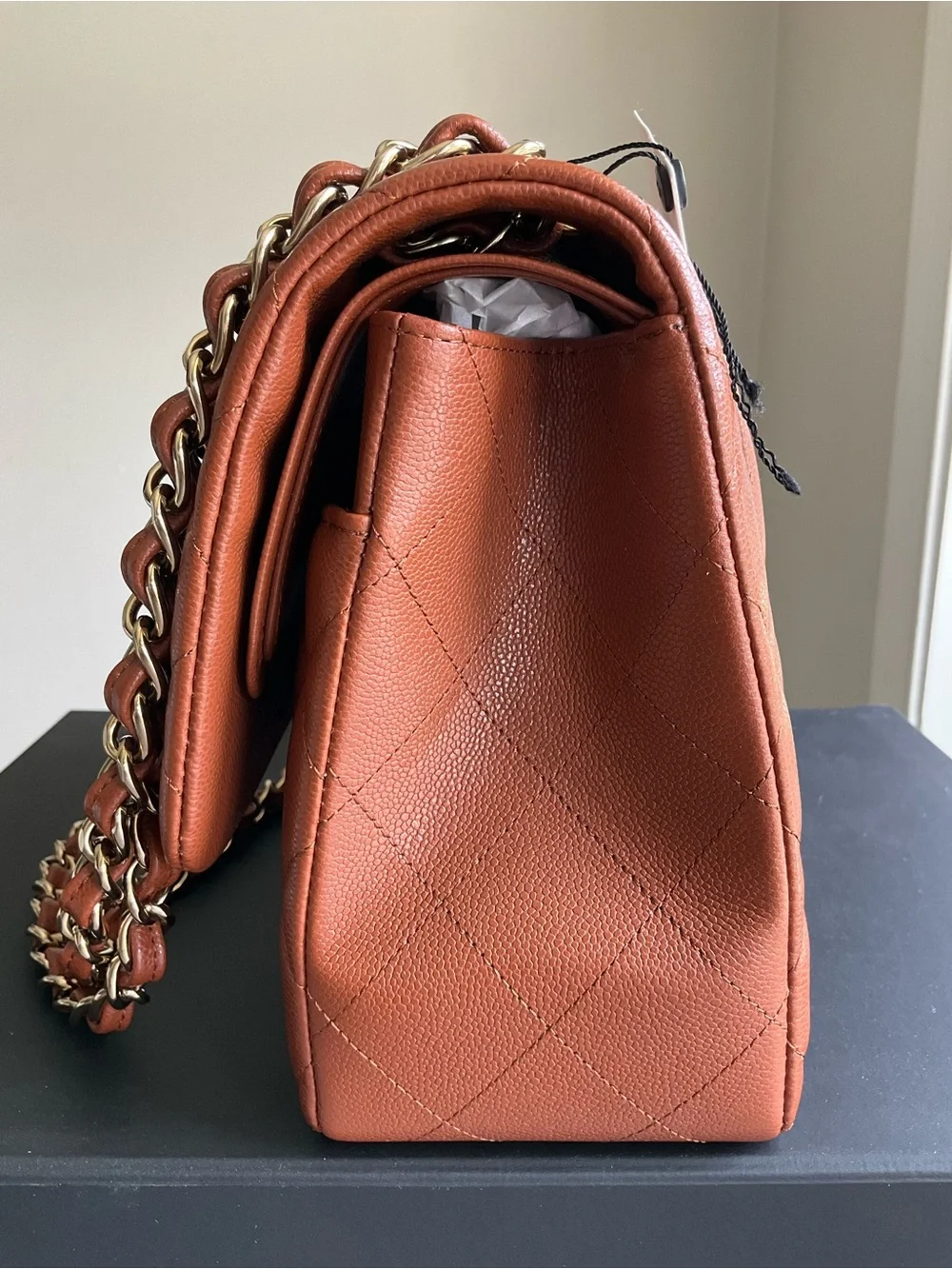 Chanel Brown Caviar Jumbo Flap